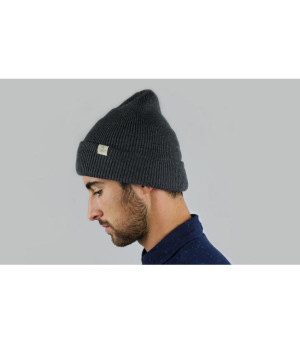 bonnet long gris Kinabalu beanie dark heather